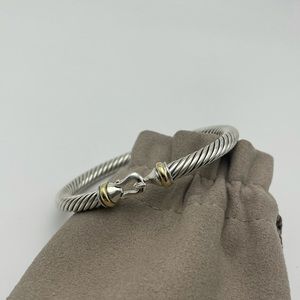 David Yurman 5mm Cable Buckle Bracelet wit…